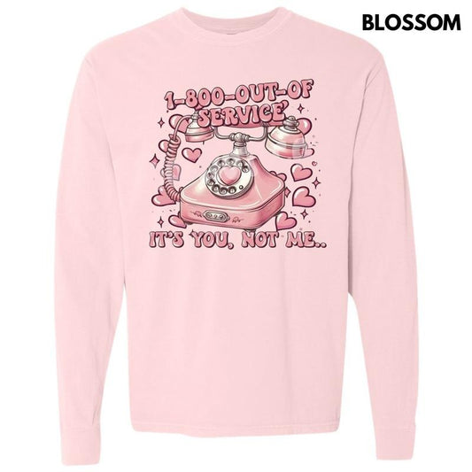 1-800-Out-Of-Service Long Sleeve Comfort Colors T-Shirt