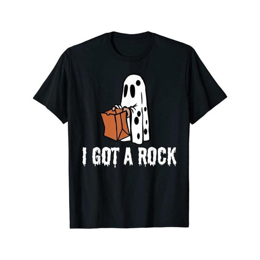 1 pc, 100% cotton T-shirt, I got a rock Halloween T-shirt, Fun Halloween T-shirt, HOT made in usa