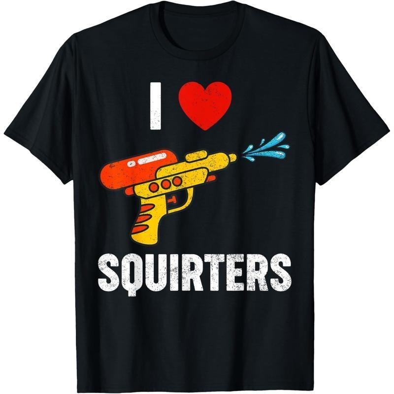 [100% Cotton] [Men'WB shield graphic tees] Swoosh Love Squirters Funny Swoosh Heart Squirters T-Shirt Golf Gift T-Shirt...