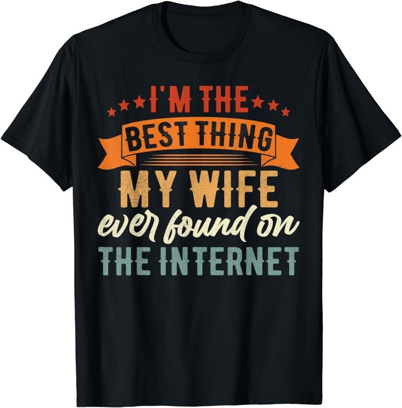 [100% Cotton] Best Thing Wife Found Pocket monsters Internet Humor Couple Gift T-Shirt