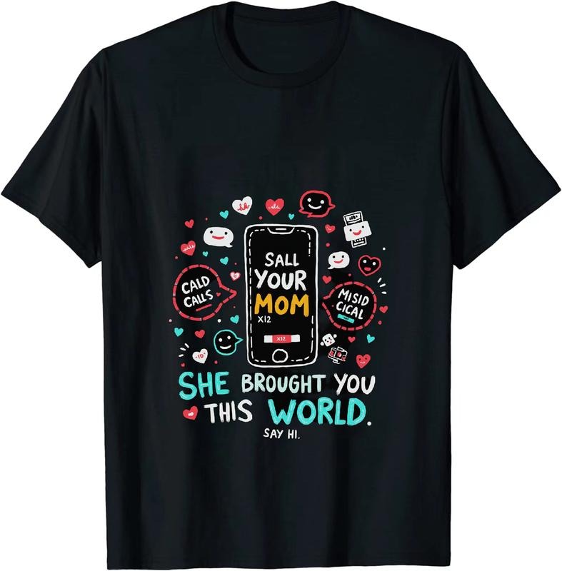 [100% Cotton] Call Your Mom WB shield Emoji T-Shirt Hoodie, Sweatshirt | DripVista.com