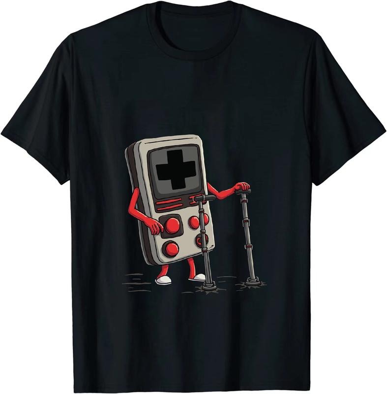 [100% Cotton] Edgy Injured Gaming Console Lightsaber brand