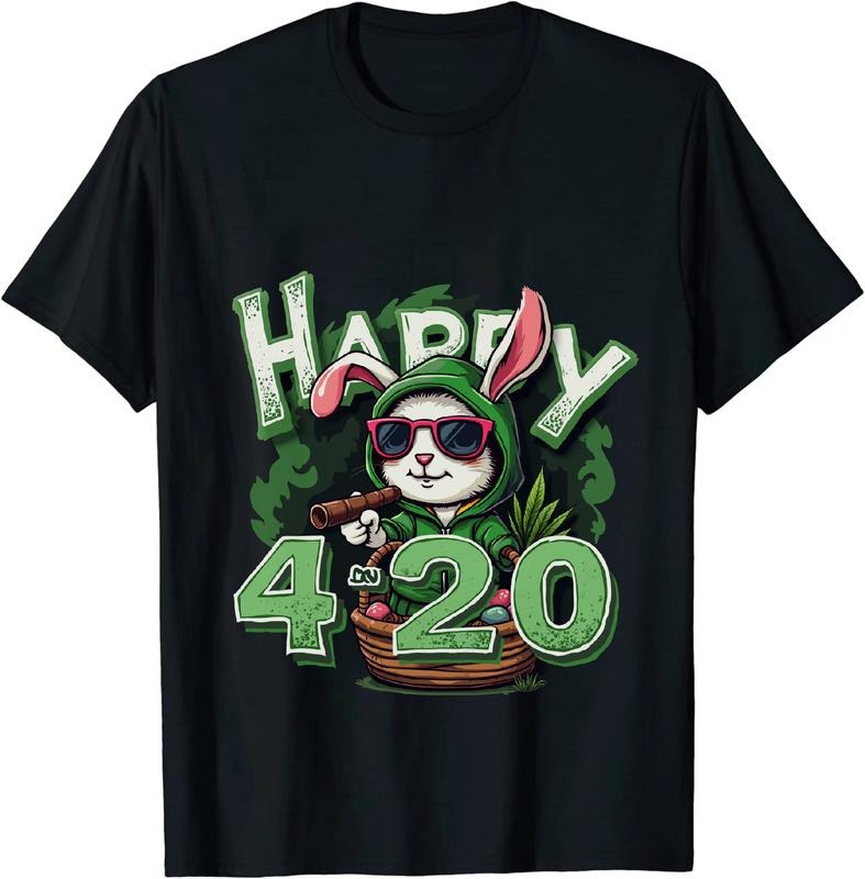 [100% Cotton] Fire 420 Easter Lightsaber brand - Shirt With Bunny Motif Hoodie, Sweatshirt | DripVista.com