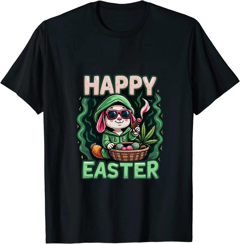 [100% Cotton] Fresh AF Easter Bunny 420 Lightsaber brand - Shirt With Smoke Effect Hoodie, Sweatshirt | DripVista.com