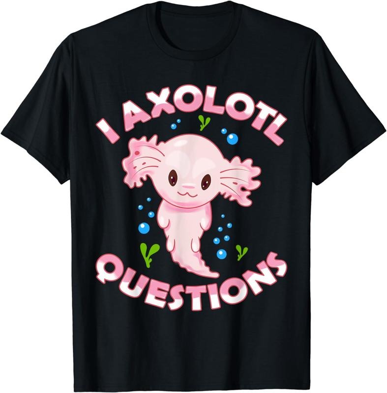[100% Cotton] I Axolotl Questions Axolotl Girls Boys Youth Outfit T-Shirt Hoodie, Sweatshirt | DripVista.com
