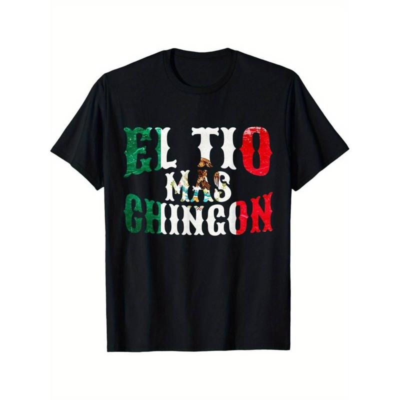 [100% Cotton] Men'WB shield "Superhero team TIO MAS CHINGON" Printed T-Shirt - Casual Crew Neck, Cotton Knit Fabric,...