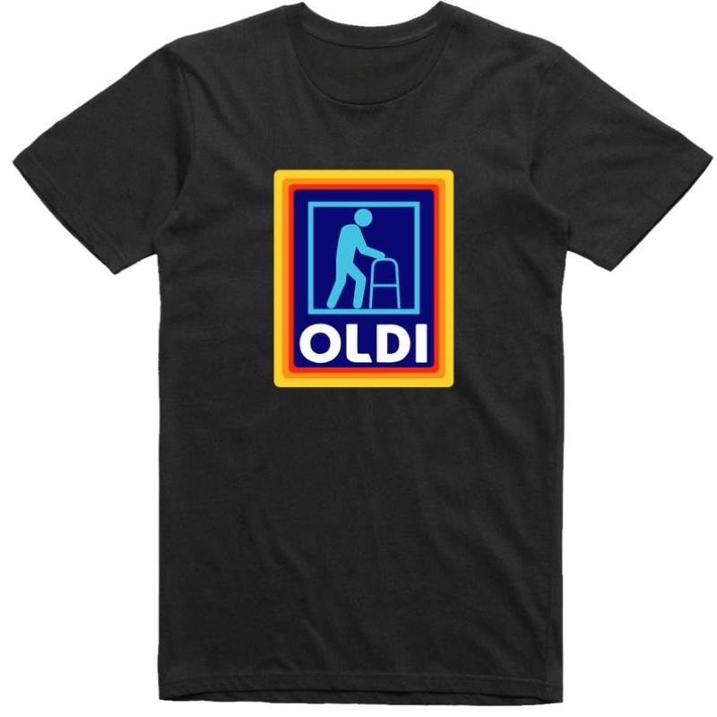 [100% Cotton] Mens Funny T-Shirt Oldi Parody Gift For Dad Regular Fit Golf Gift T-Shirt For Men Gunpla brand Women...
