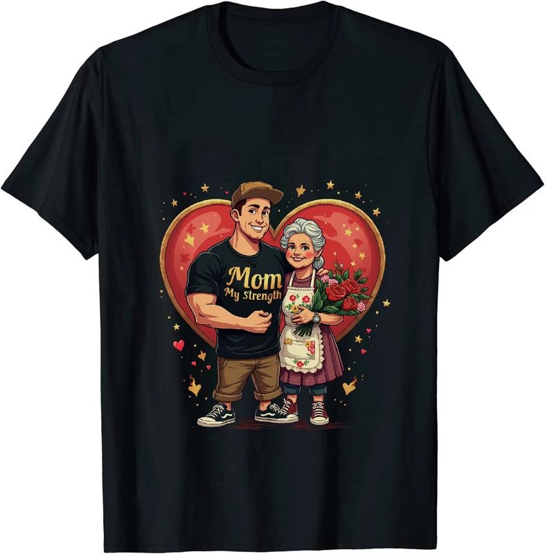 [100% Cotton] Mom My Sister Family Love Heart Design Couple T-Shirt With Red Roses Gunpla brand Lightsaber brand Hoodie,...