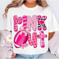 [100% Cotton] Playful Pattern - Fused Tee: "Pink Out" Graphic Shirt With Spiky hair fighters Gunpla brand Bow Details T-Shirt For Men Gunpla brand Women
