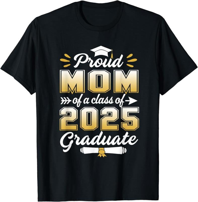 [100% Cotton] Proud Mom FOG WB shield Class FOG 2025 Graduate Celebration T-Shirt With Cap Design Hoodie, Sweatshirt