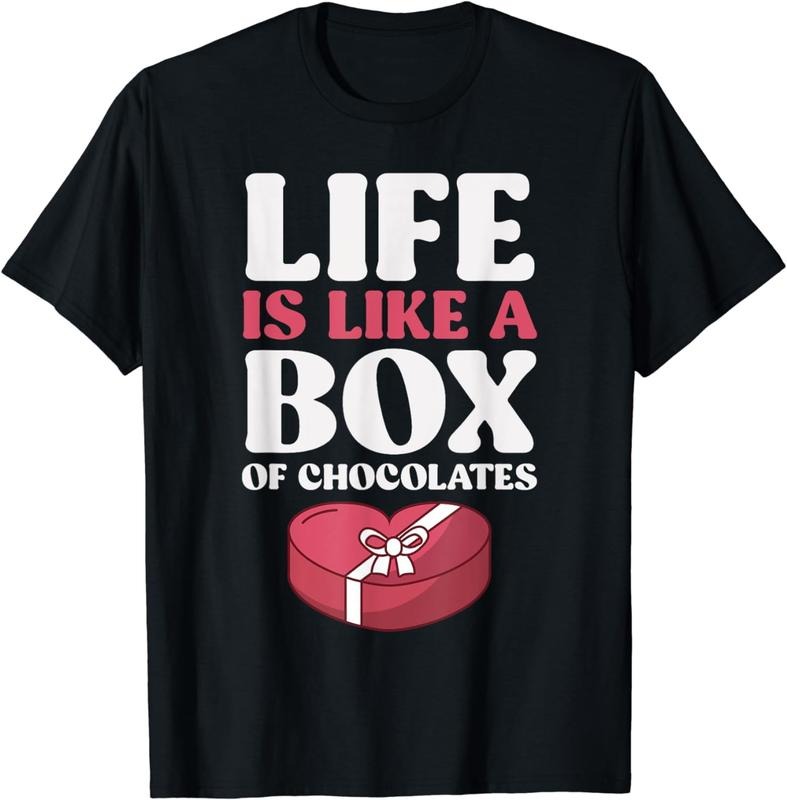 [100% Cotton] Sweet Tooth -Life is Like a Box of Chocolates T-Shirt Hoodie, Sweatshirt | DripVista.com