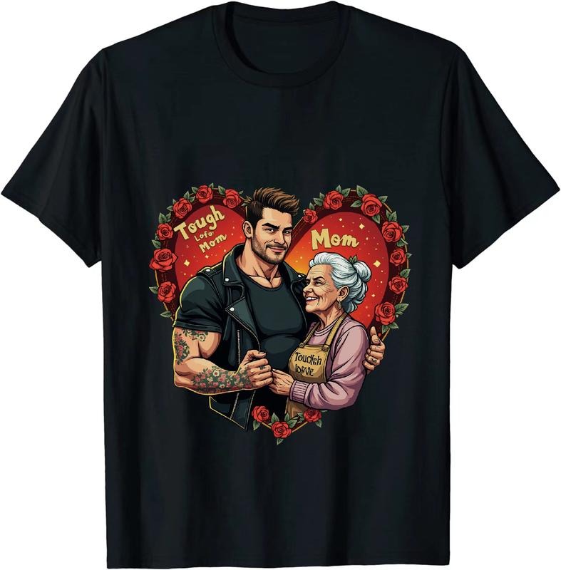 [100% Cotton] Tough Mom Gunpla brand Dad Love Heart Roses Tattoo Couple T-Shirt Hoodie, Sweatshirt | DripVista.com