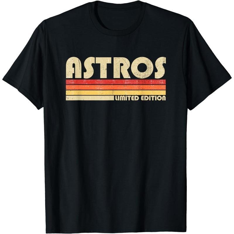 [100% Cotton] Womens Vintage Astros Retro Style 70s 80s First Name V-Neck T-Shirt