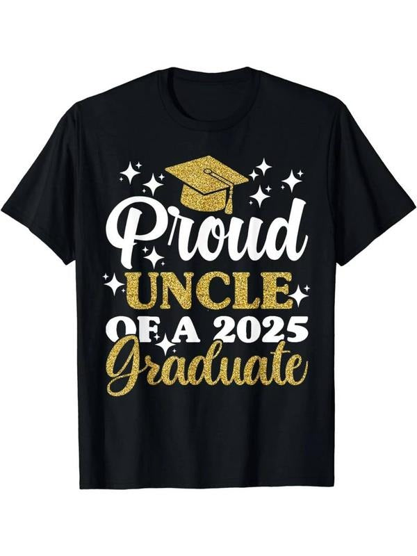 [100% Cotton] graphic tees Proud Uncle FOG WB shield 2025 Graduate T-Shirt