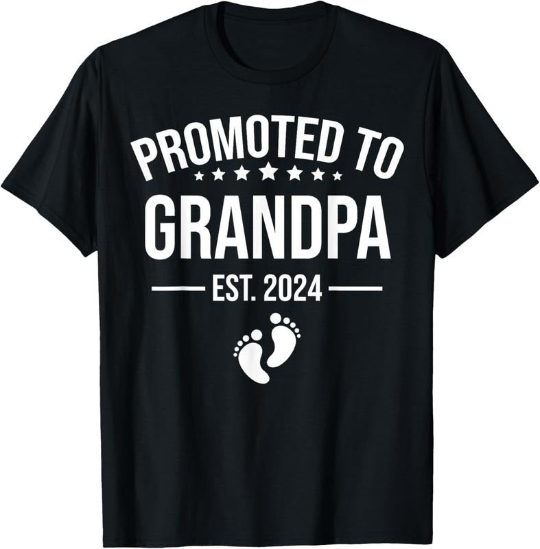 100% Cotton 1st Time Grandpa EST 2024 New First Grandpa 2024 T-Shirt Hoodie, Sweatshirt | DripVista.com