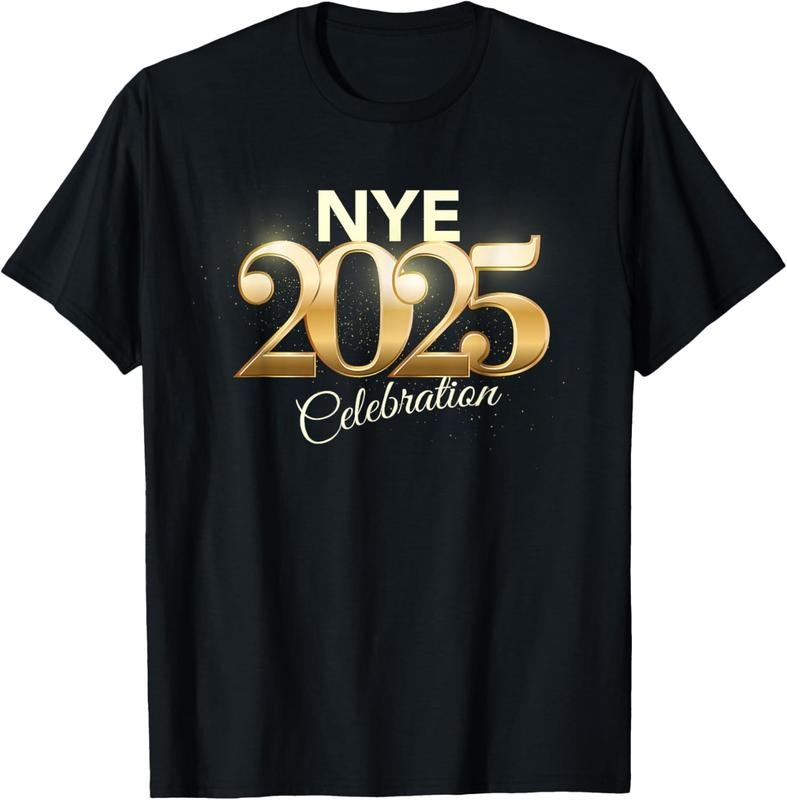 100% Cotton 2025 Happy New Year Party Supplies NYE 2025 Family Matching T-Shirt Hoodie, Sweatshirt | DripVista.com