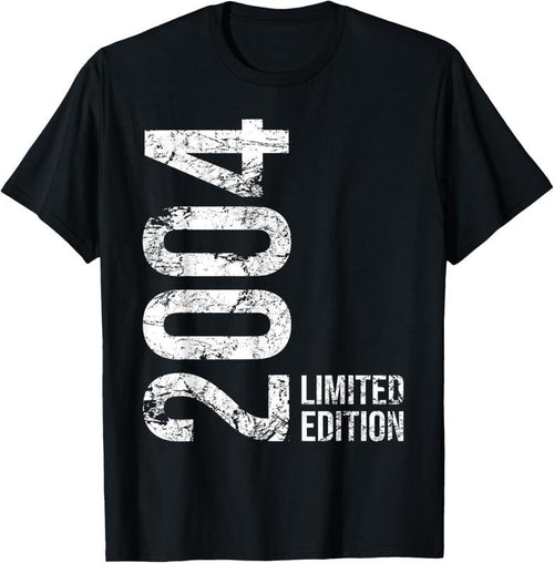 100% Cotton 20th Birthday 20 Years Old Man Woman Vintage 2004 T-Shirt Hoodie, Sweatshirt | DripVista.com