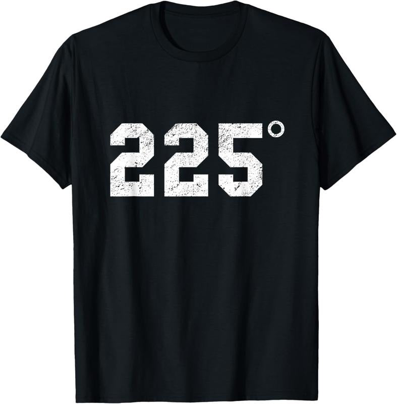 100% Cotton 225 Degrees - BBQ - Grilling - Smoking Meat T-Shirt Hoodie, Sweatshirt | DripVista.com