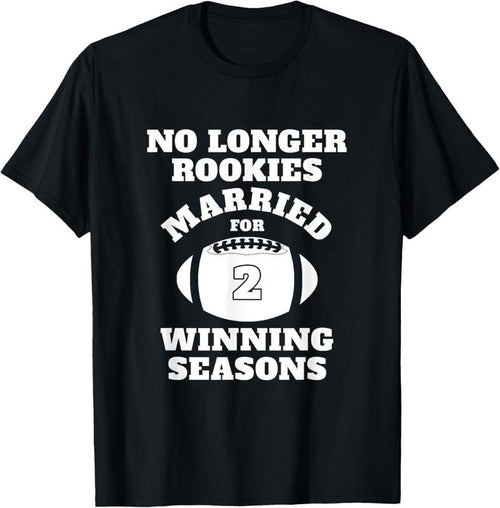 100% Cotton 2nd Wedding Anniversary Gift Football Him Husband Her T-Shirt Hoodie, Sweatshirt | DripVista.com
