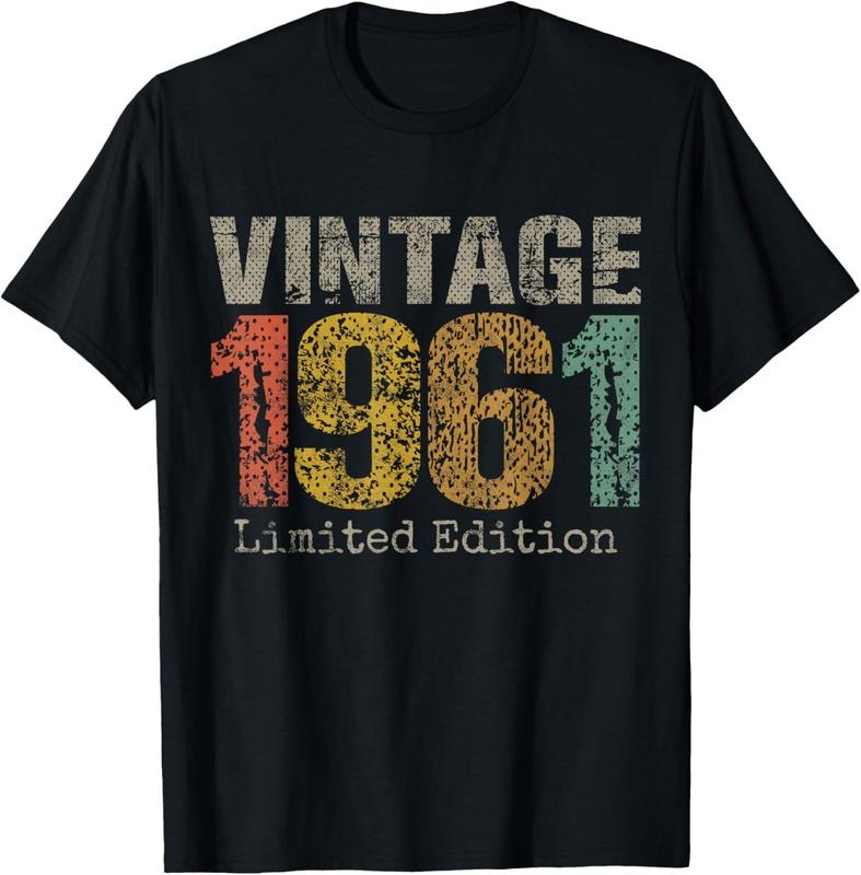 100% Cotton 63 Year Old Gifts Vintage 1961 Limited Edition 63rd Birthday T-Shirt