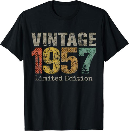 100% Cotton 67 Year Old Gifts Vintage 1957 Limited Edition 67th Birthday T-Shirt Hoodie, Sweatshirt | DripVista.com