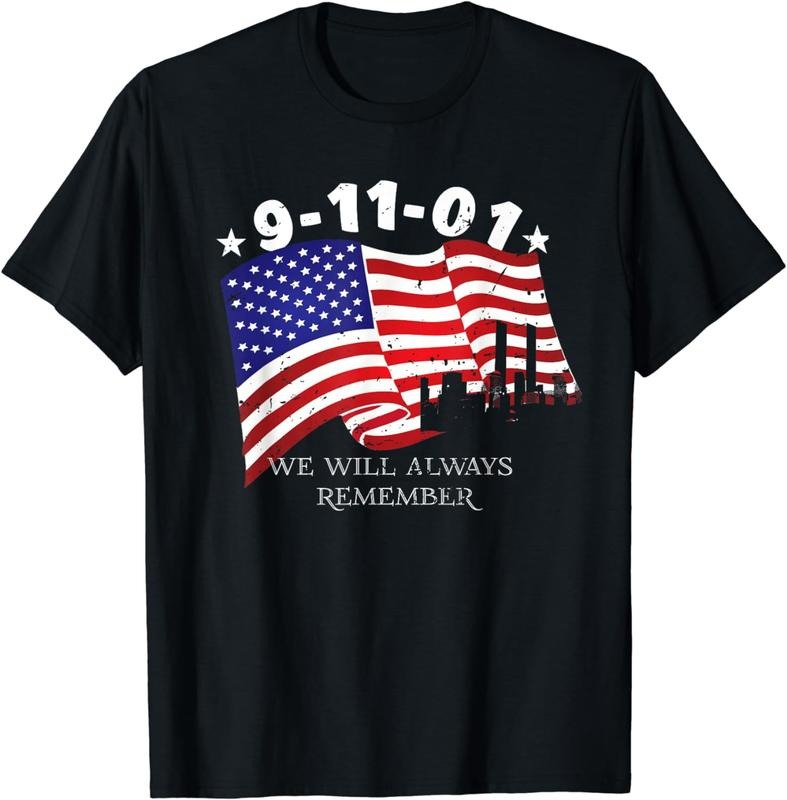 [100% Cotton]9-11-01 We Will Always Remember T-Shirt Hoodie, Sweatshirt | DripVista.com
