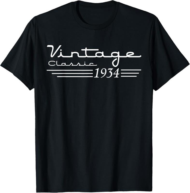 100% Cotton 90 Year Old Gifts Vintage 1934 90th Men Women 90th Birthday T-Shirt Hoodie, Sweatshirt | DripVista.com