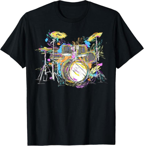 100% Cotton Abstract art drums musician music band throne noose T-Shirt Hoodie, Sweatshirt | DripVista.com
