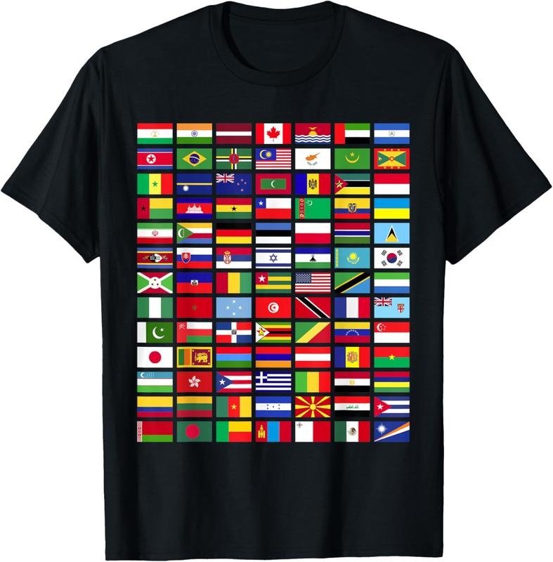 100% Cotton All Countries Flags Of The World 287 Flag International T-Shirt Hoodie, Sweatshirt | DripVista.com