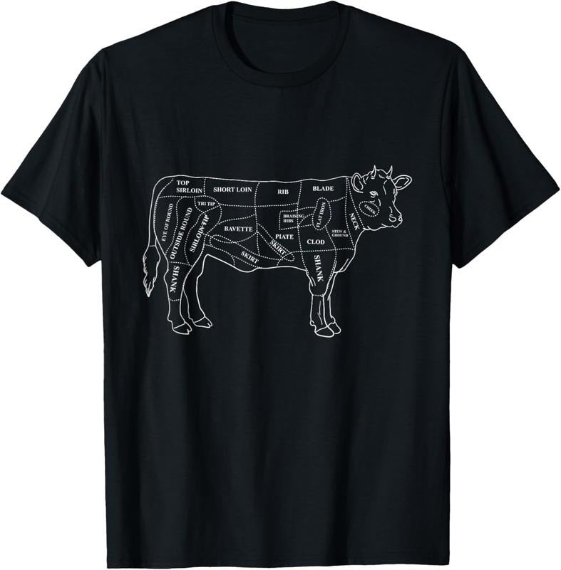 100% Cotton Anatomy of the Bark - Gift for Butchers T-Shirt Hoodie, Sweatshirt | DripVista.com