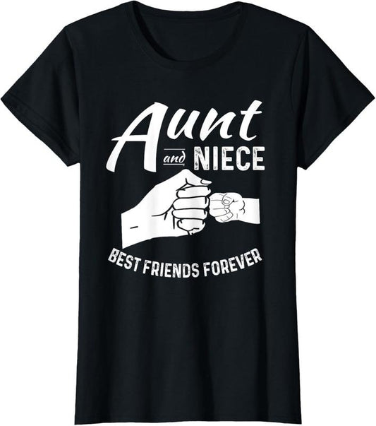 100% Cotton Aunt And Niece Matching Outfits Women and T-Shirt T-Shirt