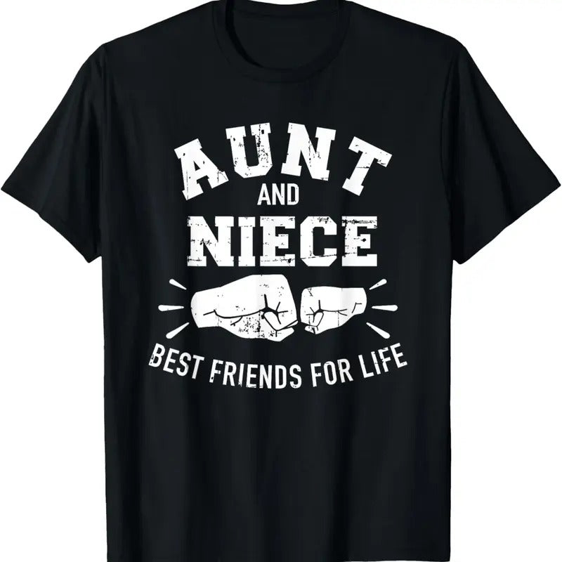 100% Cotton Aunt and niece friends for life T-Shirt Hoodie, Sweatshirt | DripVista.com
