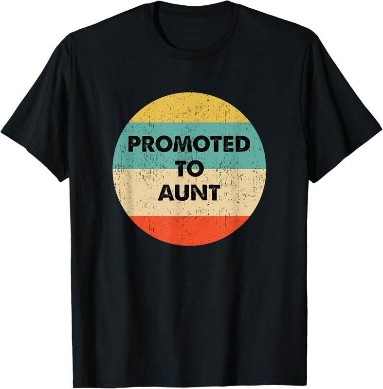 100% Cotton Aunt to Be: Promoted to Aunt T-Shirt Hoodie, Sweatshirt | DripVista.com
