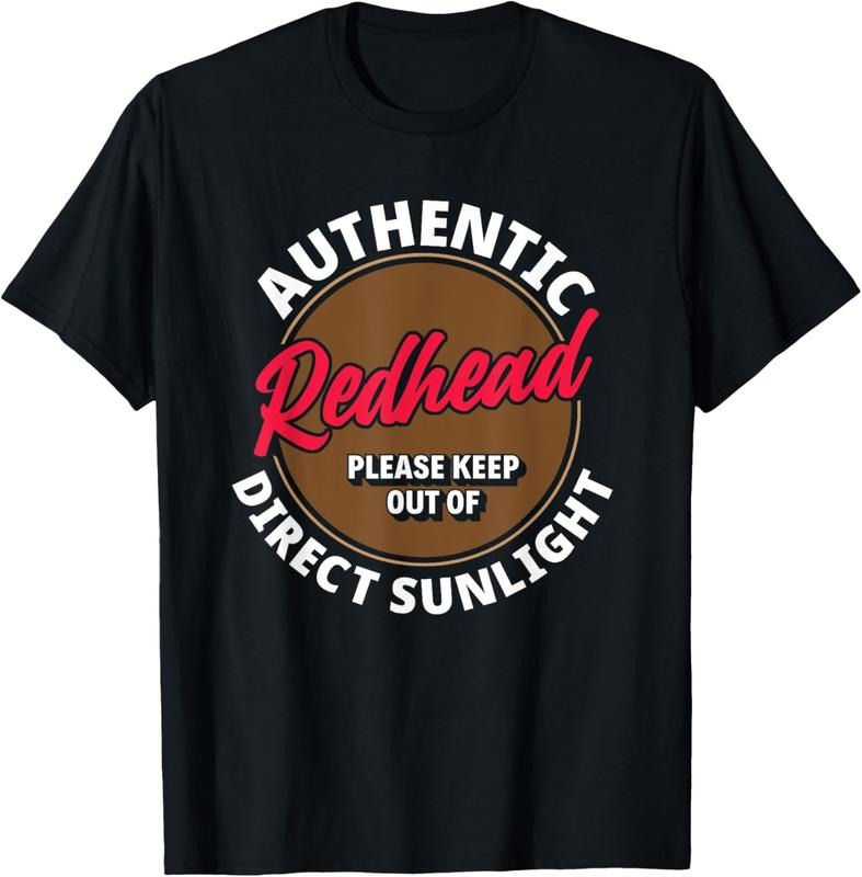 100% Cotton Authentic Redhead Keep Out Of Sunlight - Funny Ginger T-Shirt Hoodie, Sweatshirt | DripVista.com