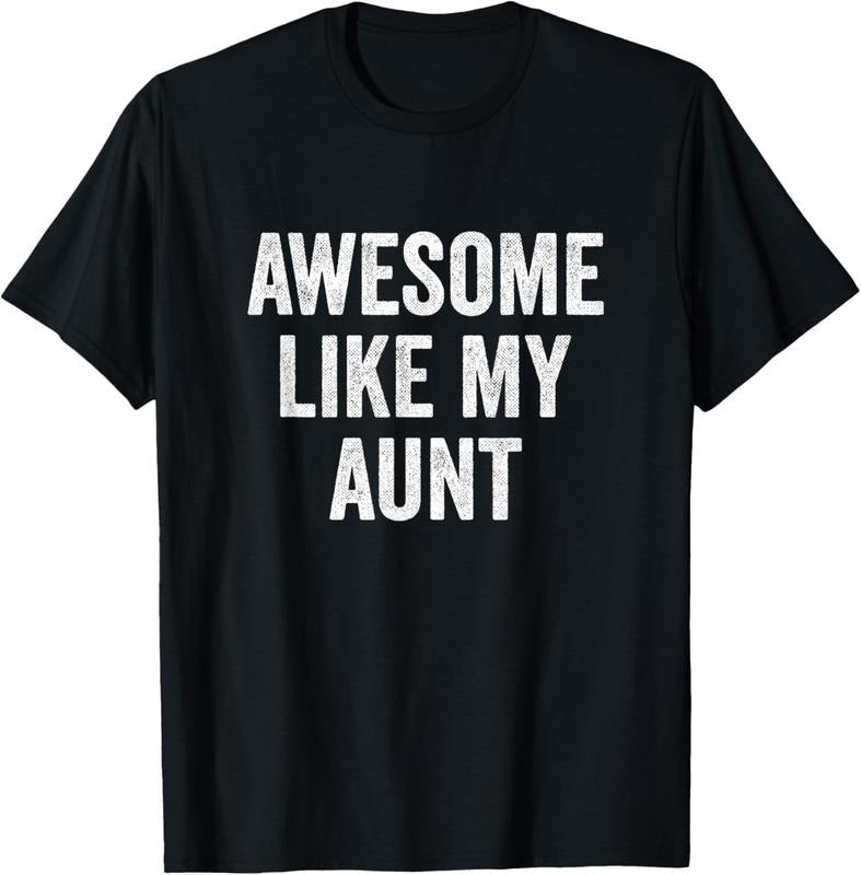 100% Cotton Awesome Like My Aunt - Funny Niece Nephew T-Shirt Hoodie, Sweatshirt | DripVista.com