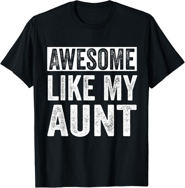 100% Cotton Awesome Like My Aunt by OA T-Shirt Hoodie, Sweatshirt | DripVista.com