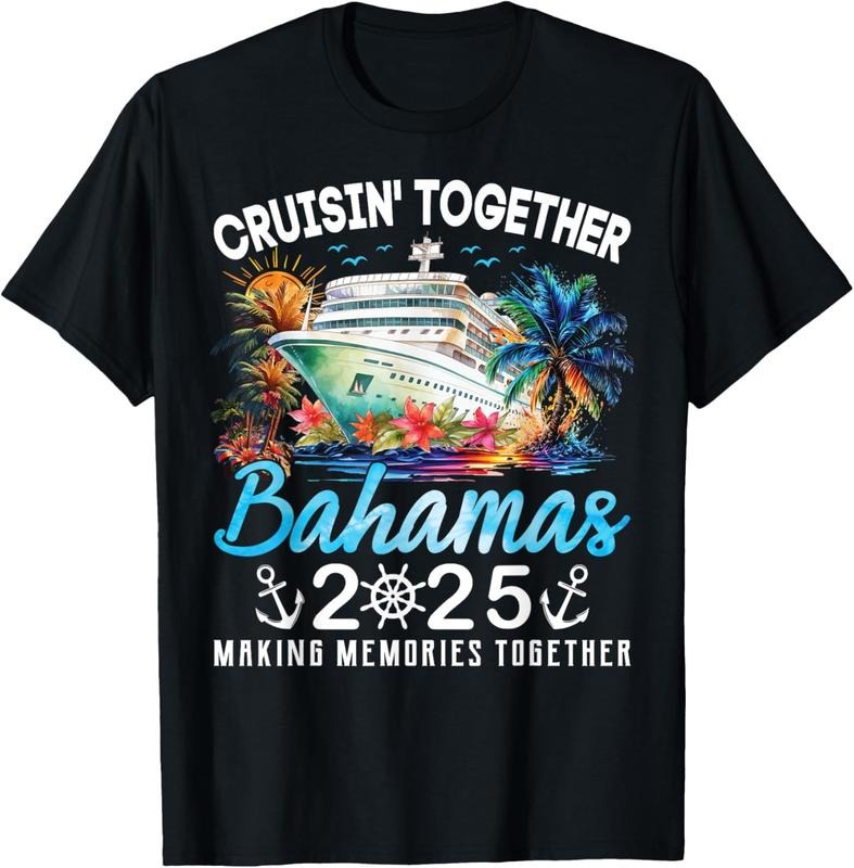 100% Cotton Bahamas Cruise 2025 Family Matching Cruise Bahamas Vacation T-Shirt Hoodie, Sweatshirt | DripVista.com
