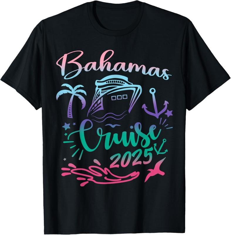 100% Cotton Bahamas Cruise 2025 Family Vacation Trip Matching T-Shirt Hoodie, Sweatshirt | DripVista.com