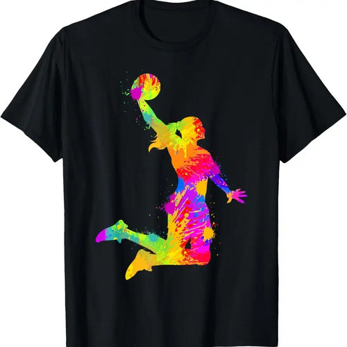 100% Cotton Basketball Girl Women Girls T-Shirt Hoodie, Sweatshirt | DripVista.com