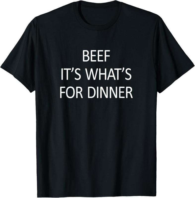 100% Cotton Beef - It's What's For Dinner - T-Shirt Hoodie, Sweatshirt | DripVista.com