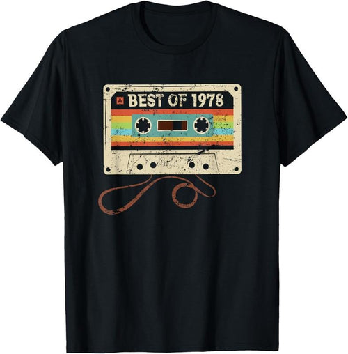 100% Cotton Best 1978 Cool 46 Year Old Bday Men Women 46th Birthday T-Shirt Hoodie, Sweatshirt | DripVista.com
