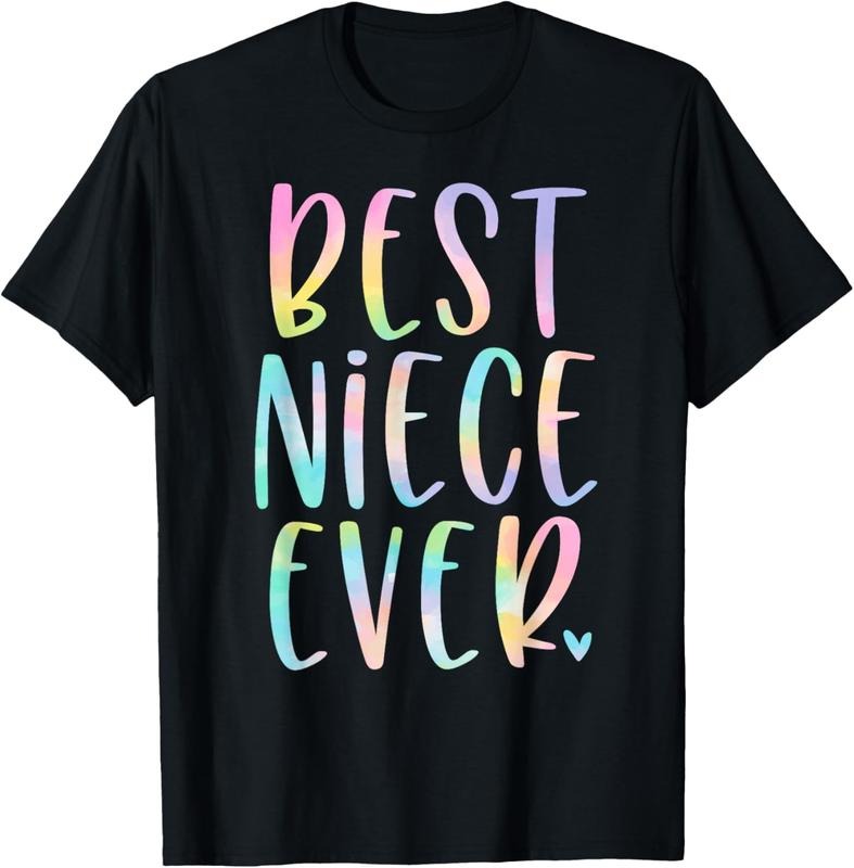 100% Cotton Best Niece Ever Gifts From Aunt Tie Dye T-Shirt Hoodie, Sweatshirt | DripVista.com