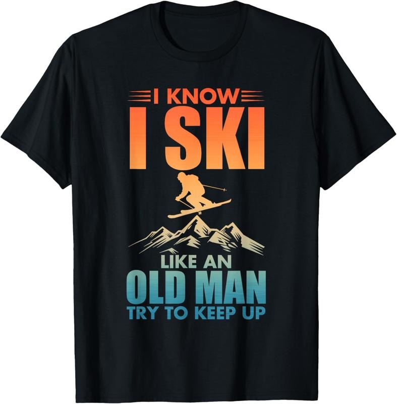 100% Cotton Best Ski Art For Grandpa Men Skiing Nordic Skier Skiing T-Shirt Hoodie, Sweatshirt | DripVista.com