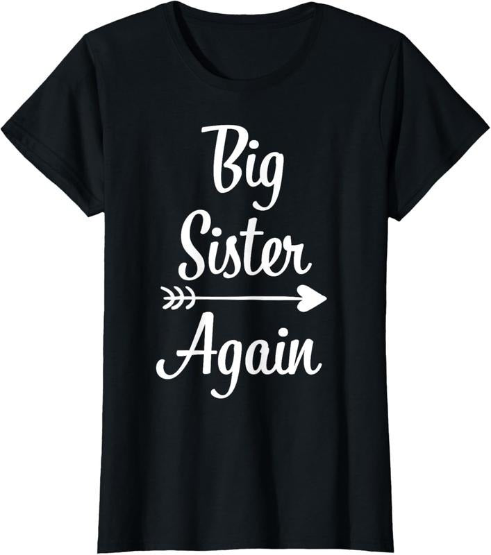 100% Cotton Big Sister Again  Big Sister T-Shirt Hoodie, Sweatshirt | DripVista.com