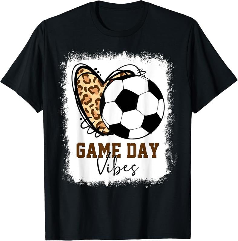 100% Cotton Bleached Soccer Game Day Vibes Soccer Mom Game Day Season T-Shirt Hoodie, Sweatshirt | DripVista.com