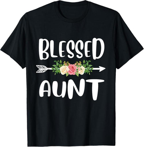 100% Cotton Blessed to be called Aunt Floral Arrow Design Mothers Day T-Shirtstyle{n002}2 T-Shirts, Hoodie, Sweatshirt