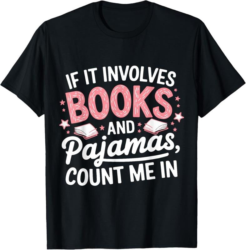 100% Cotton Book & Pajamas Humorous Book Lover Funny Reading Bedtime T-Shirt Hoodie, Sweatshirt | DripVista.com