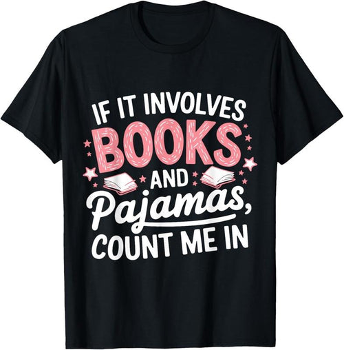 100% Cotton Book & Pajamas Humorous Book Lover Funny Reading Bedtime T-Shirt Hoodie, Sweatshirt | DripVista.com
