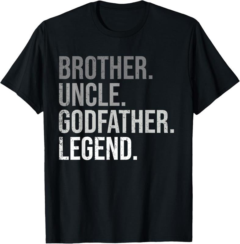 100% Cotton Brother Uncle Godfather Legend Fun Best Funny Uncle T-Shirt Hoodie, Sweatshirt | DripVista.com