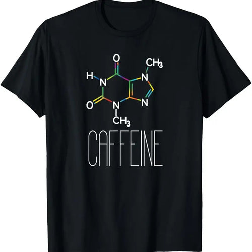 100% Cotton Caffeine Molecule Coffee T-Shirt Coffee Lover Chemistry Gift T-Shirt Hoodie, Sweatshirt | DripVista.com